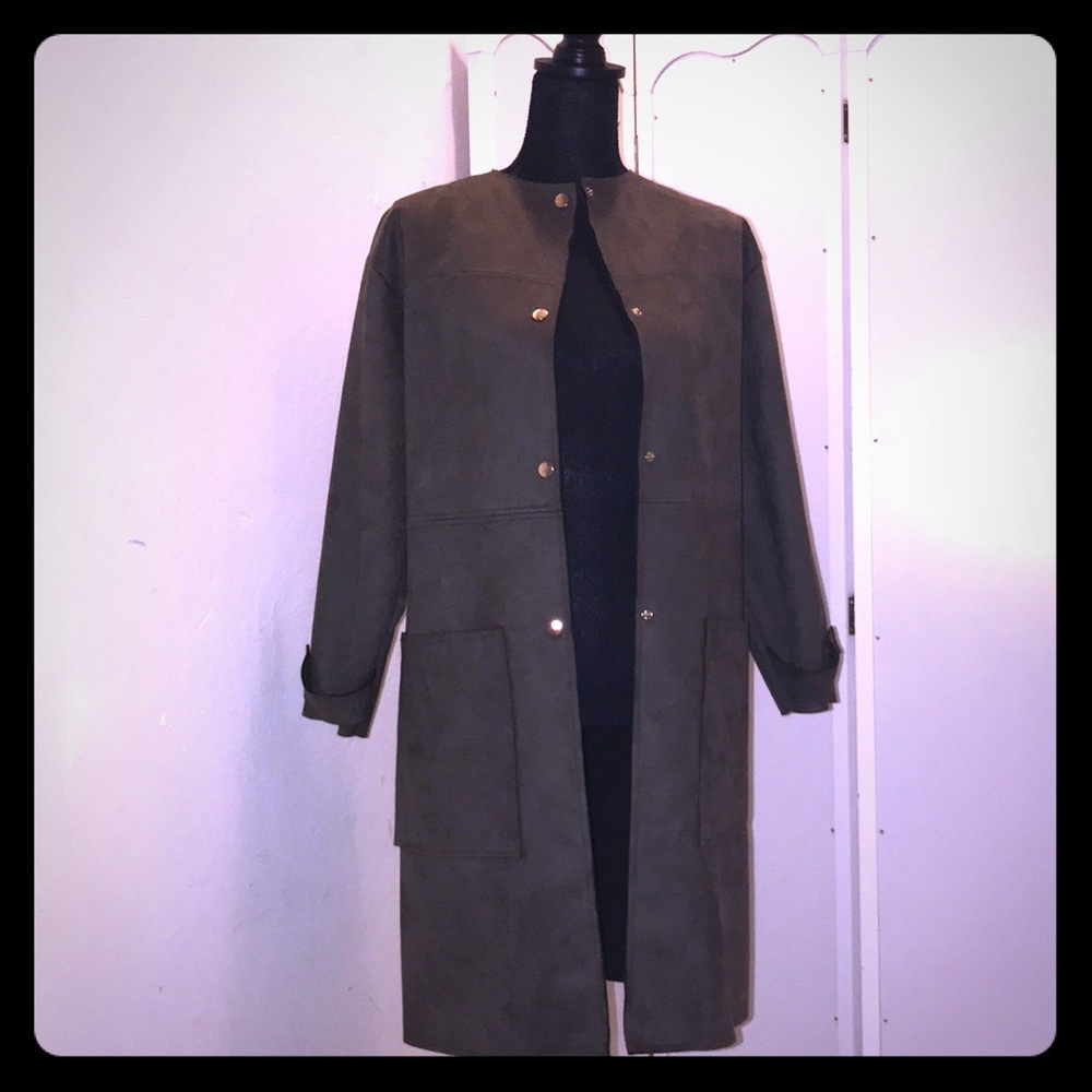 Zara Suede Long coat